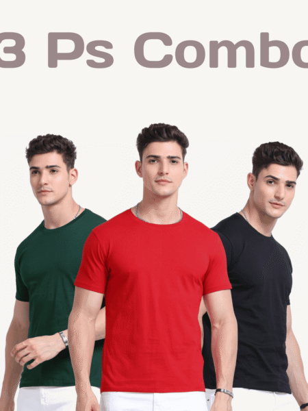 Regular Fit T-Shirt Soft 3 Ps Combo